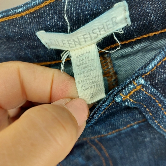 Eileen Fisher Organic Cotton Stretch Straight Ankle Jean - Picture 3 of 8